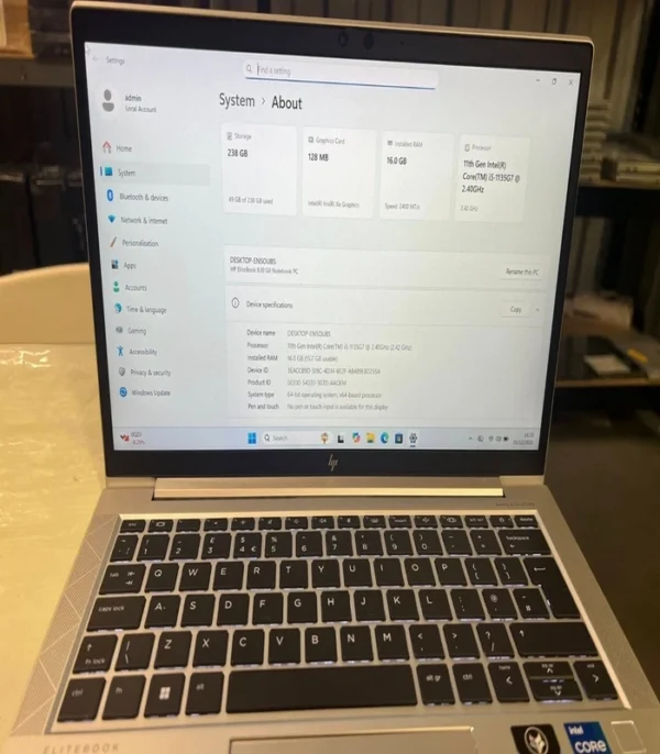 HP Elitebook 830 G8 13.3" Intel core i5 11th Gen | 16GB RAM | 256GB SSD | Win 11