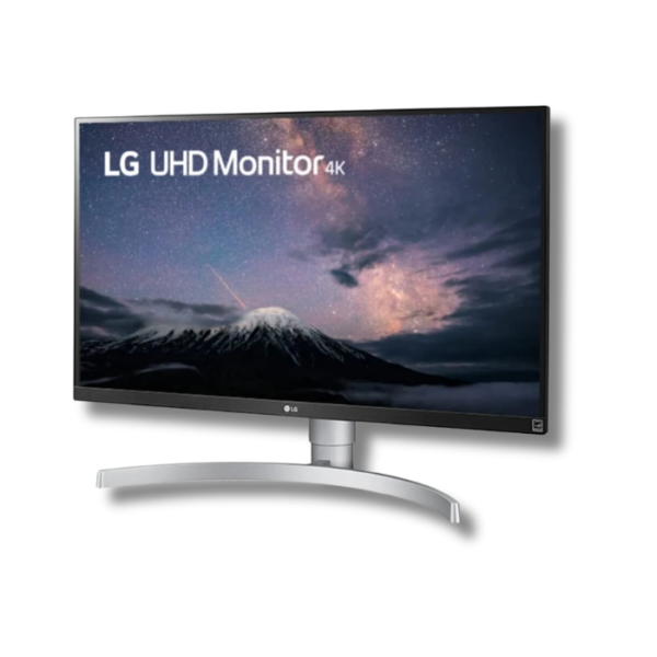 LG 27UL850-W 27" 4K UHD IPS Monitor – HDR10, HDMI, White, Built-in Speakers, Adjustable Stand