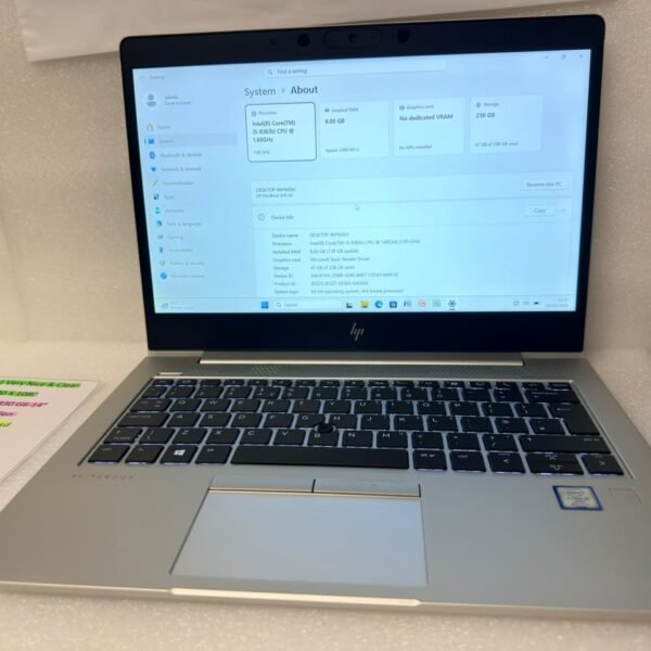 HP EliteBook 830 G6 14" Laptop | Intel Core i5 8th Gen | 8GB RAM | 256GB SSD | Windows 11 Pro
